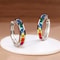 Classic Design Women Hoop Earrings Princess Square Simple Elegant Female Accessories Versatile Jewe 7