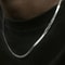 Snake Chain Necklace, Gold Plated Fashion Choker, Stainless Steel Flat Chain, Hip Hop Jewellery for Men and Women Gift