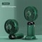 Handheld Mini Fan, Fold able Portable Neck Hanging Fan, USB Rechargeable Fan with Phone Stand and Display Screen