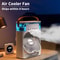 Fan, Air Conditioner, Portable Humidifier, Small Air Cooler, LED Night Light, Office Home Fan