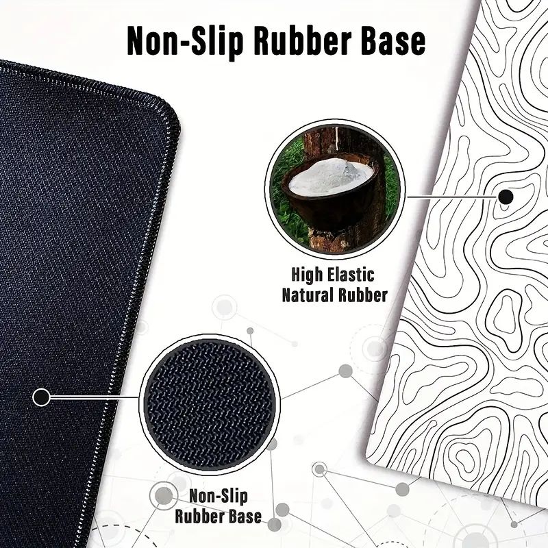 Large Mouse Pads For Desk, Extended Mouse Pad, Gaming Mouse Pad, Mouse Pad With Stitched Edges And Non Slip Rubber Base