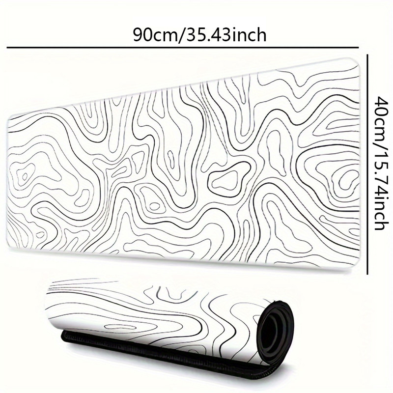 Large Mouse Pads For Desk, Extended Mouse Pad, Gaming Mouse Pad, Mouse Pad With Stitched Edges And Non Slip Rubber Base