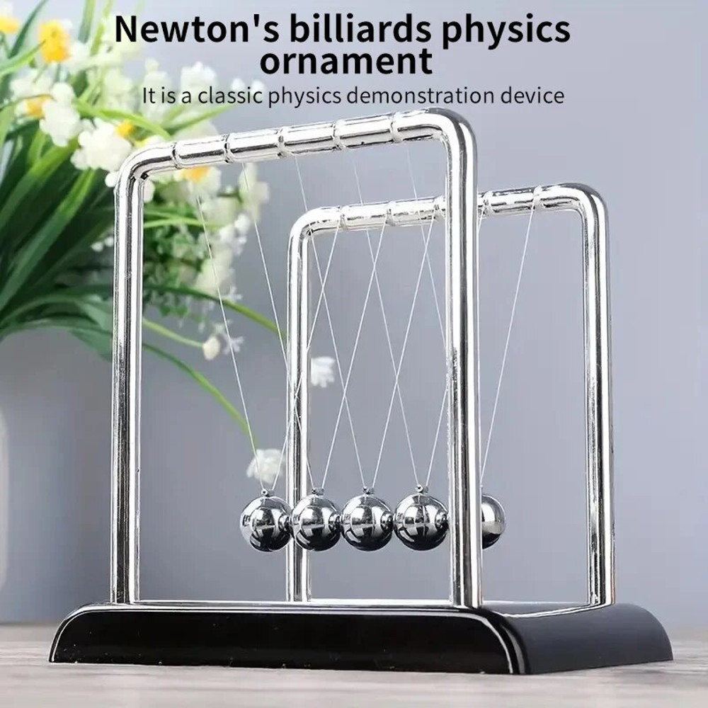 Newtons Cradle, Physics Desktop Toy, Steel Ball Pendulum, Stress Relief, Teaching Supplies, Home Decoration, Science Gi