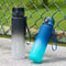 Large Capacity Gradient Color Sports Water Bottle Plastic Fitness Jug For Outdoor Gym Travel 0