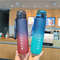 Large Capacity Gradient Color Sports Water Bottle Plastic Fitness Jug For Outdoor Gym Travel 1