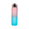 Large Capacity Gradient Color Sports Water Bottle Plastic Fitness Jug For Outdoor Gym Travel 7