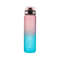 Large Capacity Gradient Color Sports Water Bottle Plastic Fitness Jug For Outdoor Gym Travel 7