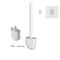 Wall Hanging Toilet Brush With Holder Soft Bristles Silicone Toilet Brush Long Handled WC Cleaning 6