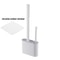 Wall Hanging Toilet Brush With Holder Soft Bristles Silicone Toilet Brush Long Handled WC Cleaning 11
