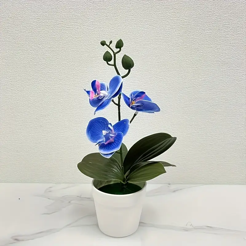 Artificial Orchid Living Room Decoration Home Office Display Entrance Flower Faderesistant 5