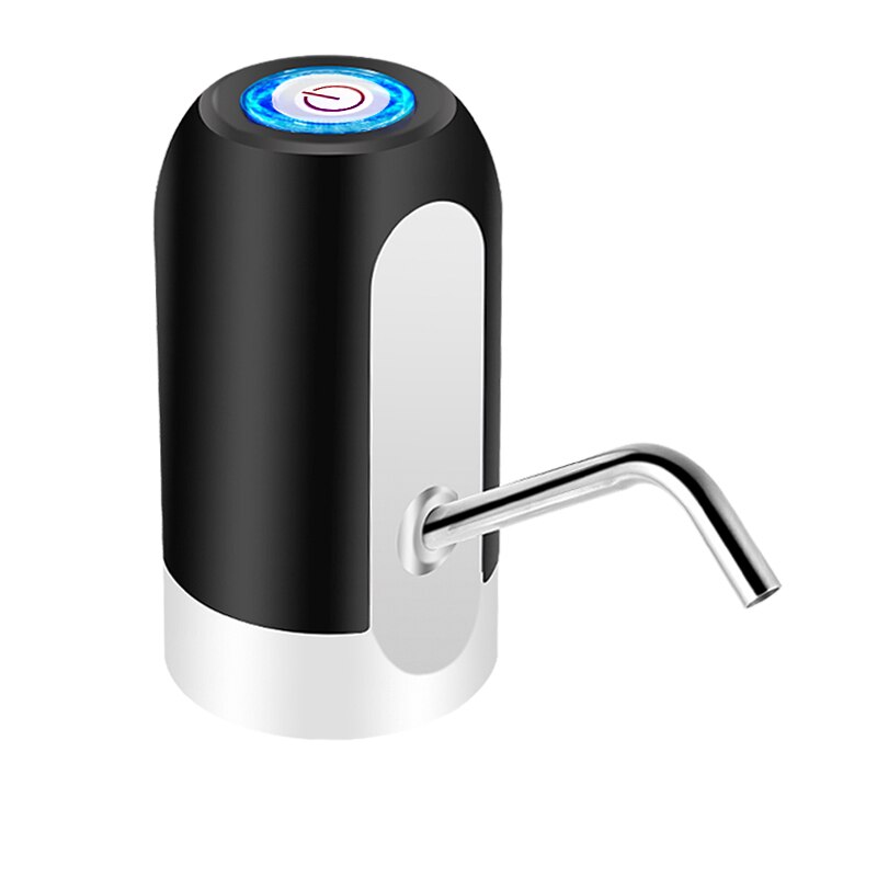 White Water Bottle Pump USB Charging Drink Dispenser Auto Switch One Click Drinking Pump Black Opti 6