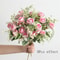 Rose White Peony Silk Bouquet Artificial Flower Small Bud Wedding Home Decoration 2