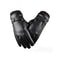Winter Fashion Gloves Black Leather Driving Gloves Thin Style Full Finger Touchscreen Men Gloves No 0