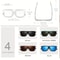 New Square Casual Sunglasses Wood Grain Eye Wear UV Protection Unisex Spring Hinges Outdoor Style 1