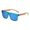 New Square Casual Sunglasses Wood Grain Eye Wear UV Protection Unisex Spring Hinges Outdoor Style 6