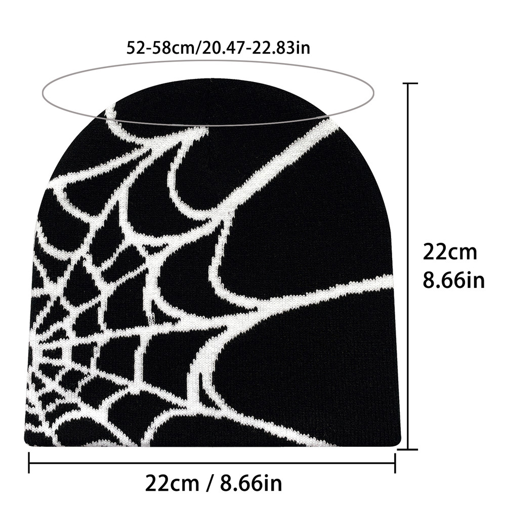 Four Seasons Spider Web Men And Women Universal Knit Hat Outdoor Sports Fashion Hat Riding Style Be 1