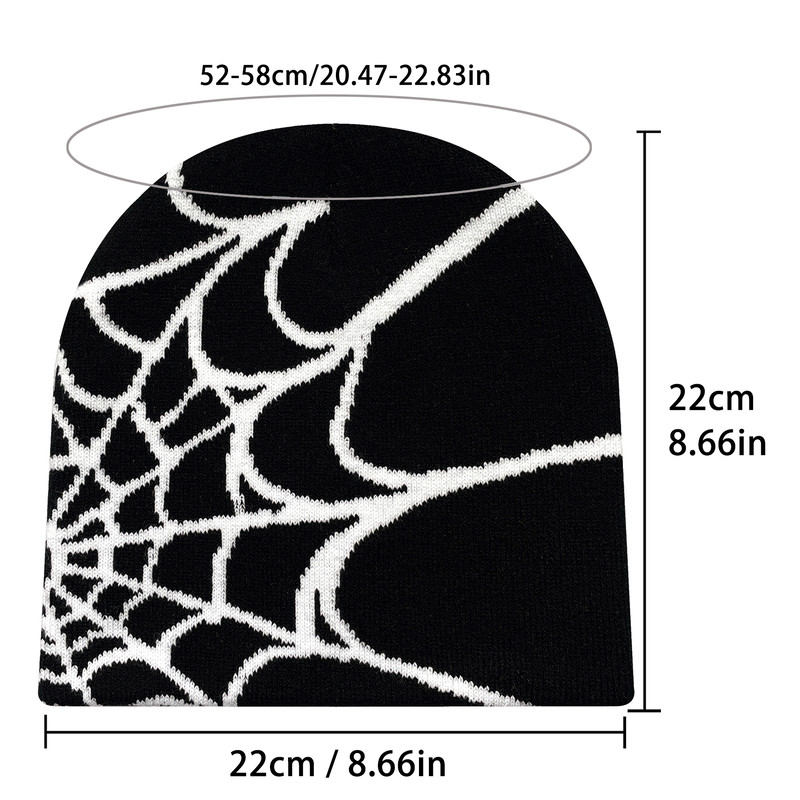Four Seasons Spider Web Men And Women Universal Knit Hat Outdoor Sports Fashion Hat Riding Style Be 1