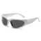 New Arrival Sunglasses Women Unique Oval Eye Wear Punk Sunglasses Men Colourful Mirror Goggle Shade 8
