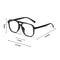 Women Square Sun Glasses Retro Polygon Eyeglasses Men Double Beam Sunglasses Vintage Fashion Black 1