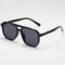 Women Square Sun Glasses Retro Polygon Eyeglasses Men Double Beam Sunglasses Vintage Fashion Black 5