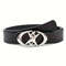 Stylish Oval Cross Metal Buckle Belt, Durable Simple Design, Universally Compatible Unisex Gift