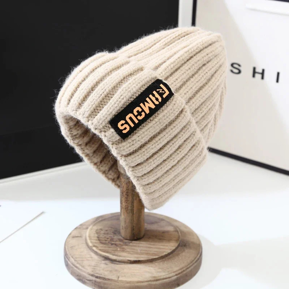 Soft Crochet Knit Beanie Winter Hat for Men Women – Unisex Solid Color Cold Weather Cap
