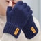 Fashion Winter Autumn Knitted Finger Less Gloves Warm Plush Touchscreen Gloves For Men And Women 3