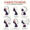 Style Elastic Headscarf Breathable Cotton Wide Brimmed Hair Accessories For Women 3