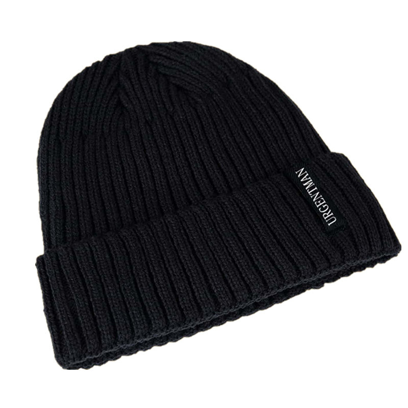 Stylish Thick Knitted Winter Hat Fur Lined Beanie Cap for Men & Women