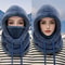 Winter Warm Balaclava Thermal Windproof Ski Hood Motocycle Face Cover Polar Fleece Adjustable Cycli 5
