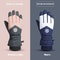 Winter Unisex Snowboard Ski Gloves PU Leather Non-slip Touch Screen Waterproof Motorcycle Cycling Fleece Warm Snow Gloves