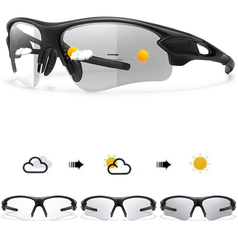 Fashion Photo chromatic Sunglasses for Men and Women, Outdoor Sports Eye wear, Cycling, Running, and Fishing Goggles