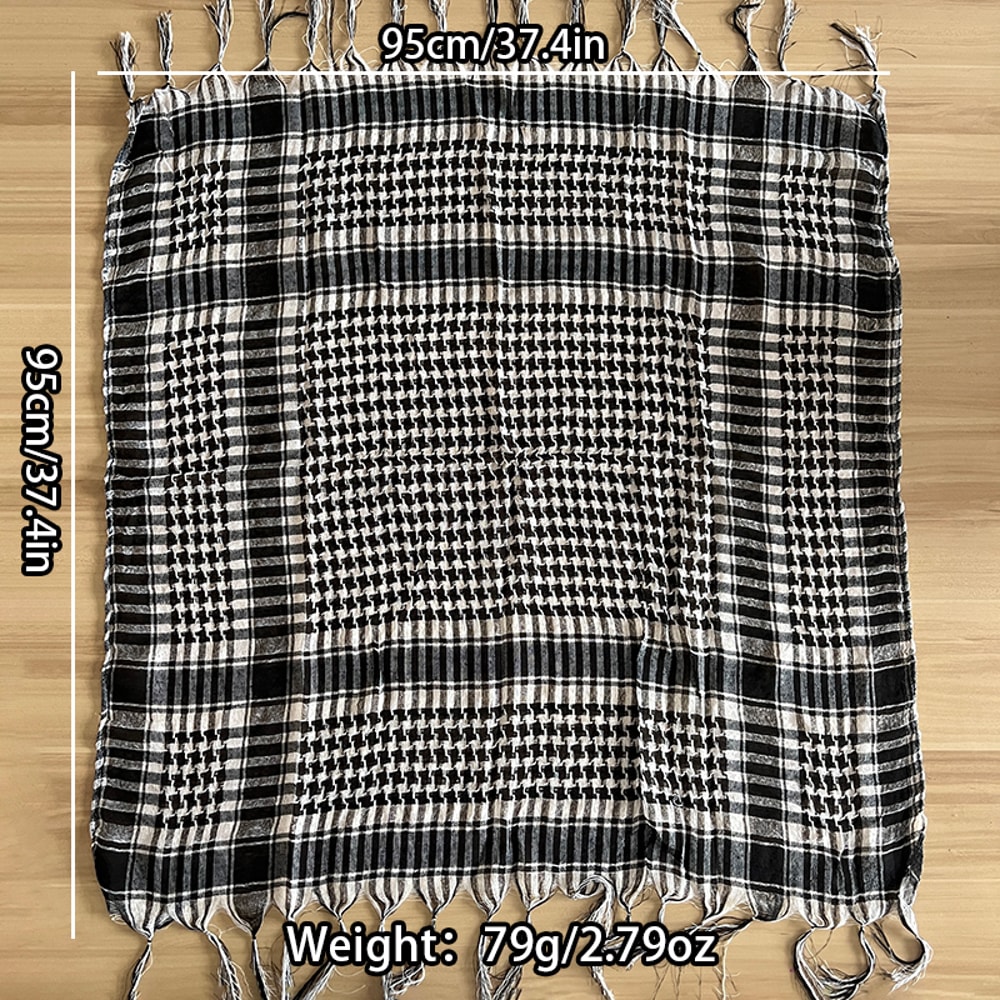 Light Weight Military Tactical Arab Scarf Unisex Army Plaid 2
