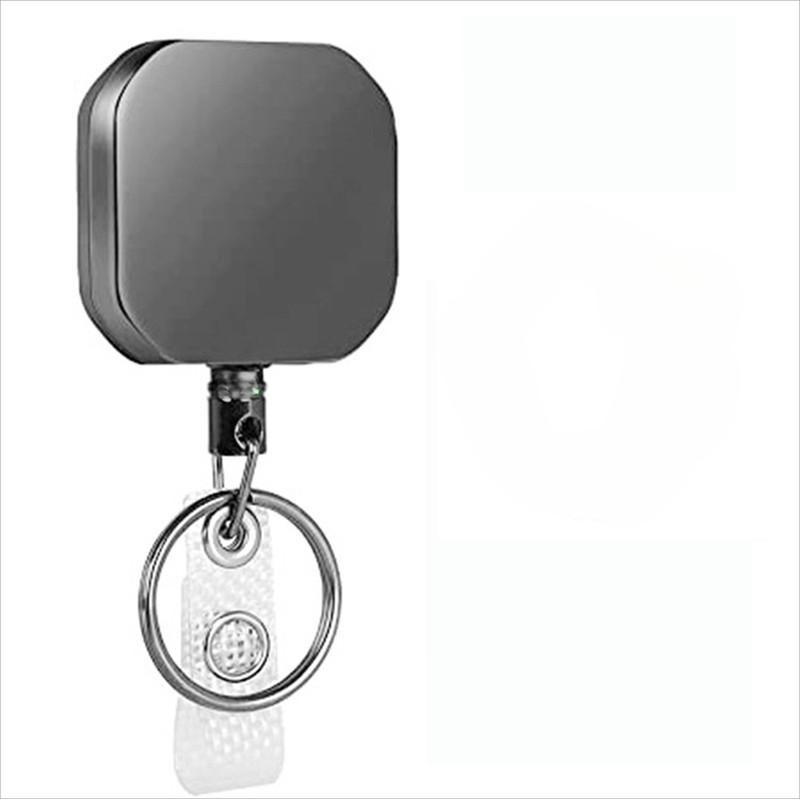 Anti loss Easy to Pull Buckle, Retractable Key Chain Belt Clip, Square Badge Reel, Accessorises Para Auto Key Chain