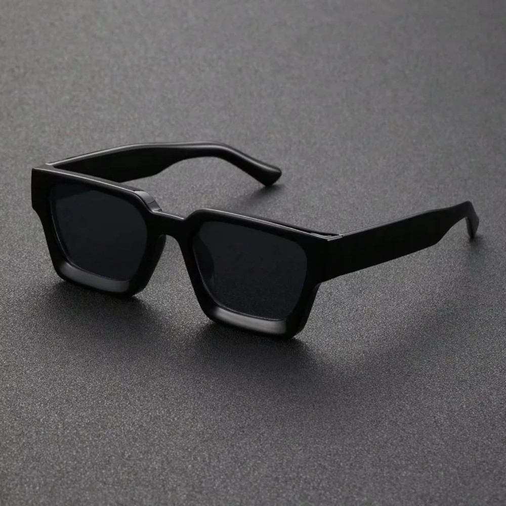 Unisex Plastic Sunglasses, Square Frame Fashion, Street Photography Shades, Beach Trips Driving Accessories