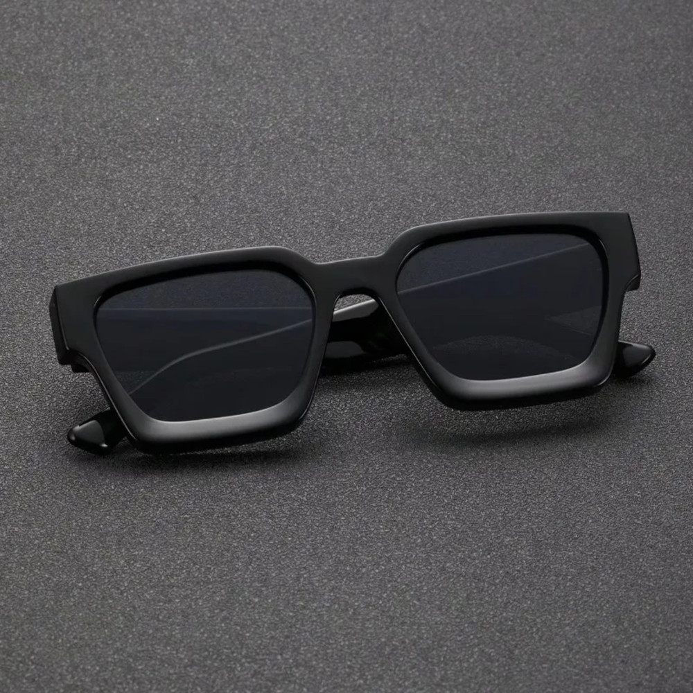Unisex Plastic Sunglasses, Square Frame Fashion, Street Photography Shades, Beach Trips Driving Accessories