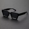 Unisex Plastic Sunglasses, Square Frame Fashion, Street Photography Shades, Beach Trips Driving Accessories