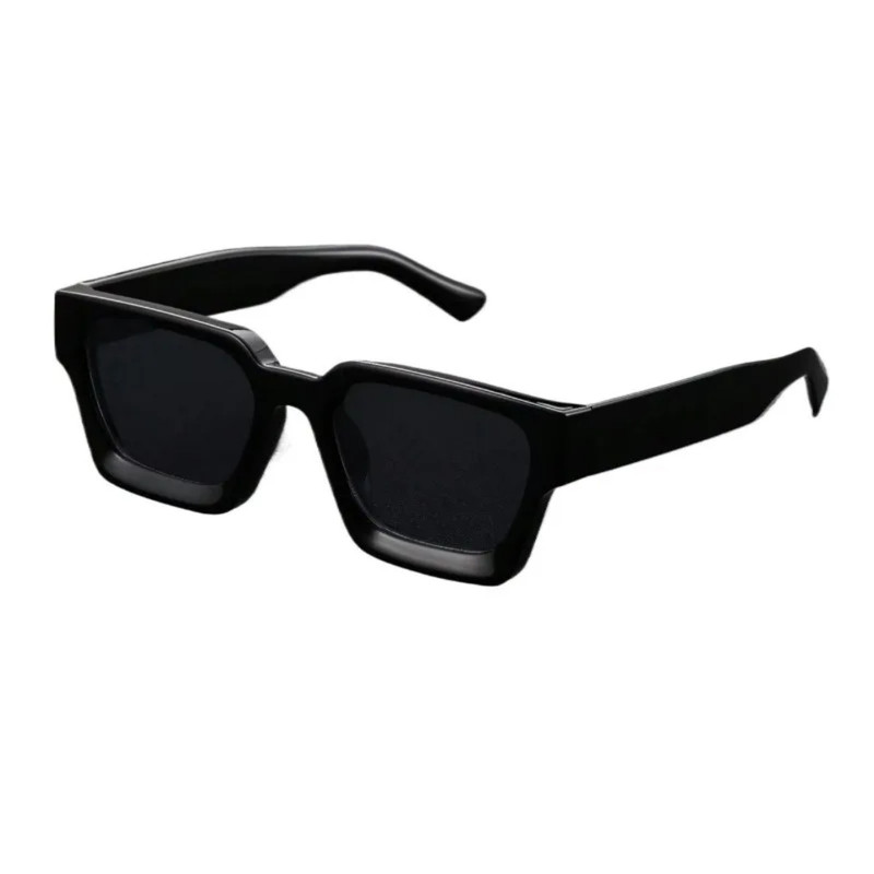 Unisex Plastic Sunglasses, Square Frame Fashion, Street Photography Shades, Beach Trips Driving Accessories
