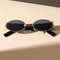Unisex Plastic Oval Frame Sunglasses For Travel Beach Photography 1