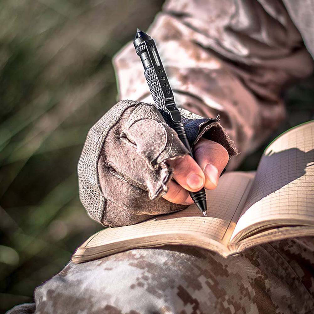 Multi Functional Metal Tactical Pen Anti Skid Grip Emergency Glass Breaker Tool Self Defence Suppli 5