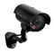 HONTUSEC Fake Bullet Camera Security CCTV Camera Waterproof Emulational IR LED Flash Red Led Dummy 0