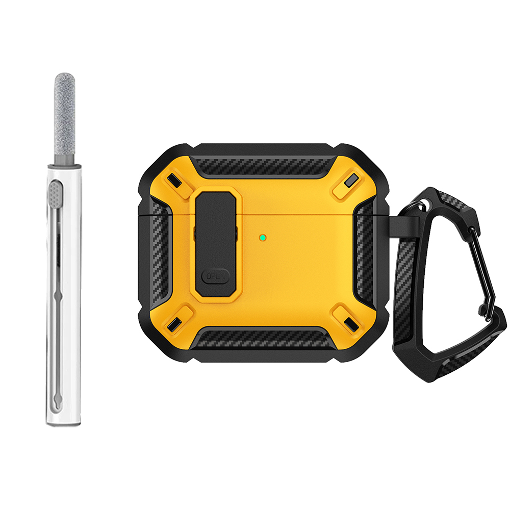 Security Lock Case For Air Pods Protective PC Cover With Hook 10