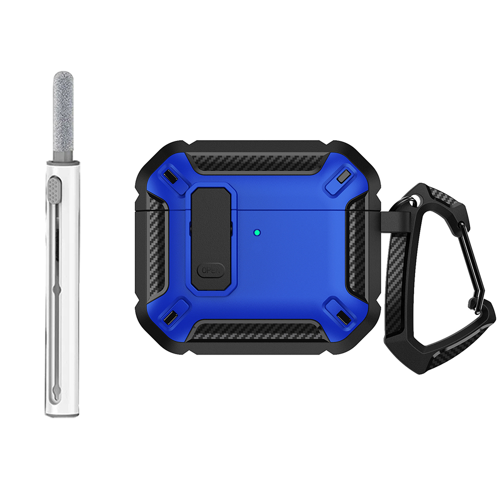 Security Lock Case For Air Pods Protective PC Cover With Hook 11