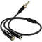 Headset Adaptor, Headphone Mic and Speaker Splitter Cable, Audio Male to Female for Earphone Extension Mobile Audio