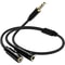 Headset Adaptor, Headphone Mic and Speaker Splitter Cable, Audio Male to Female for Earphone Extension Mobile Audio