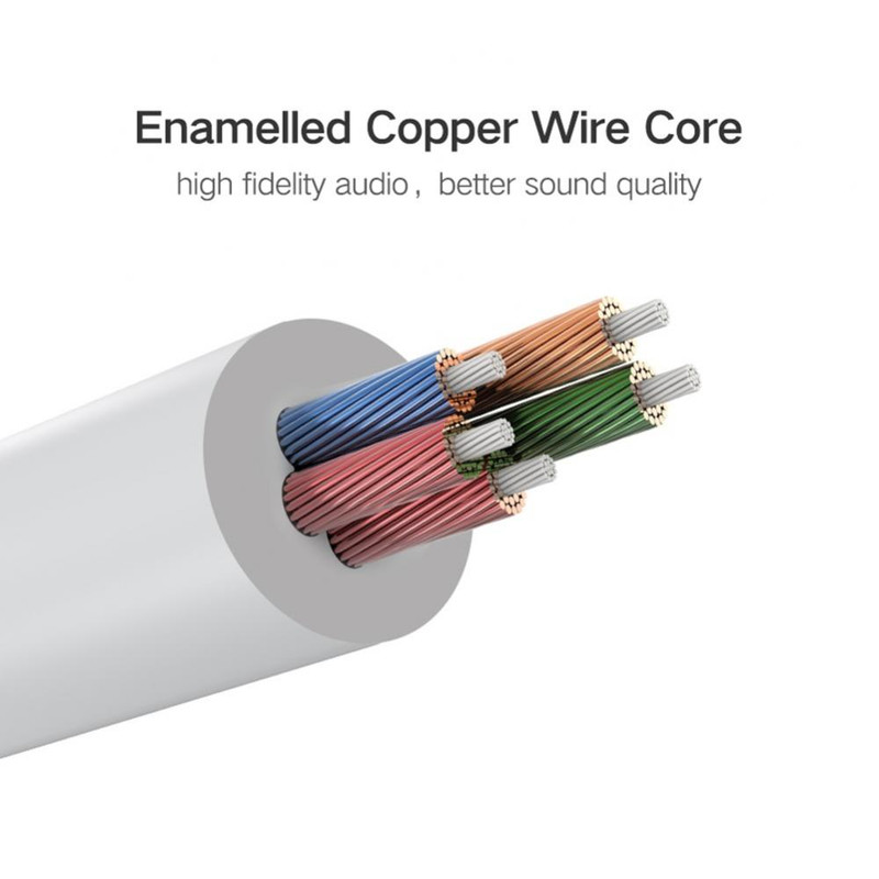 Headset Adaptor, Headphone Mic and Speaker Splitter Cable, Audio Male to Female for Earphone Extension Mobile Audio