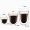 Double layer Transparent Mug, High Silicate Glass, Heat Insulation Cup for Coffee Tea Breakfast Milk Juice Beer