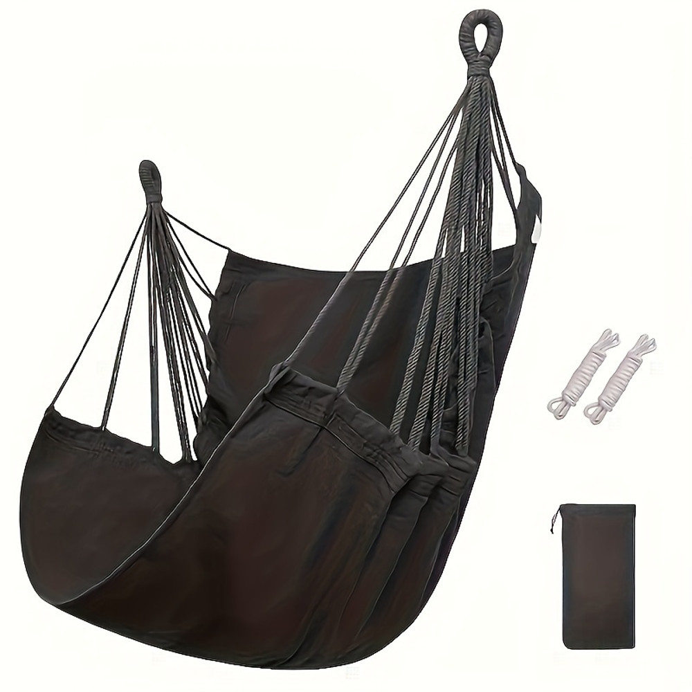Outdoor Swing Hammock Chair, Leisure Fabric Dormitory Hammock with Anti Rollover Features