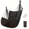 Outdoor Swing Hammock Chair, Leisure Fabric Dormitory Hammock with Anti Rollover Features