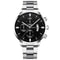 Fashion Men Watches, Luxury Silver Stainless Steel Quartz, Business Watch for Men, Calendar Clock